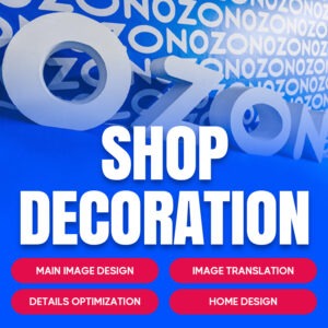 We create OZON main images, retouch white-background photos, and provide accurate Russian translation.