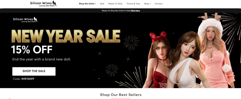 Shopify Website Design for a Silicone Doll Brand-Homepage Design Strategy-First Impression and Above-the-Fold Experience