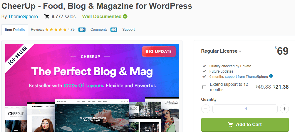 Best Food WordPress Themes for Online Stores Blogs