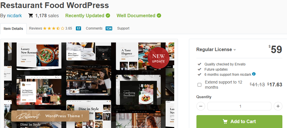 Best Food WordPress Themes for Online Stores Blogs