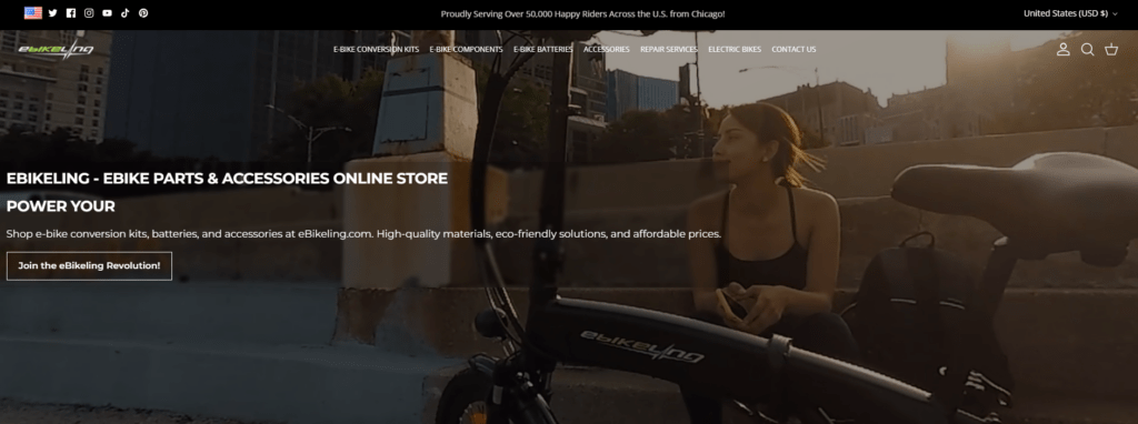 High-Converting Shopify Design for an E-Bike Brand-Homepage Design Strategy-Establishing a Clear Visual Narrative