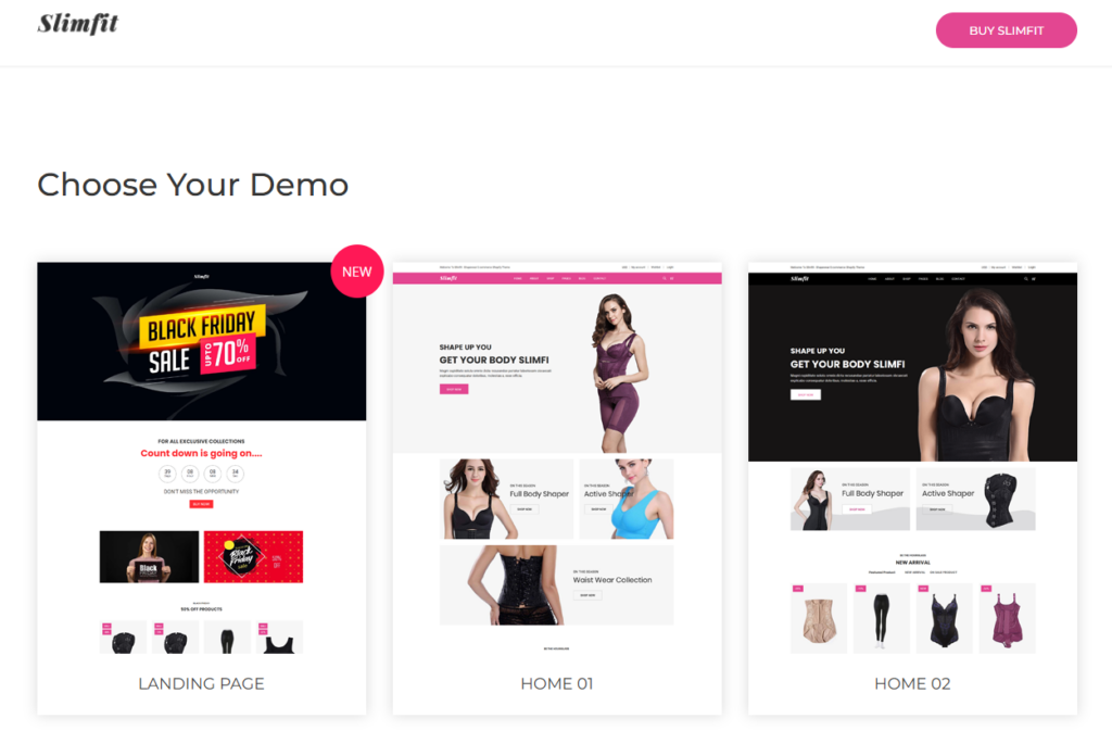 Comparing Five Swimwear eCommerce Themes-Slimfit – Shapewear eCommerce Shopify Theme