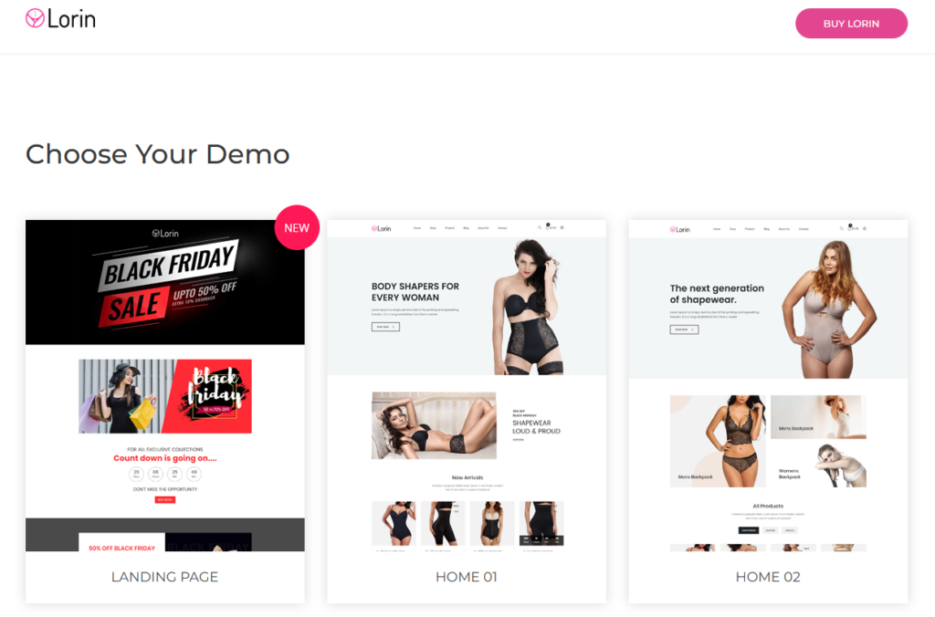 Comparing Five Swimwear eCommerce Themes-Lorin – Shapewear Shopify Theme