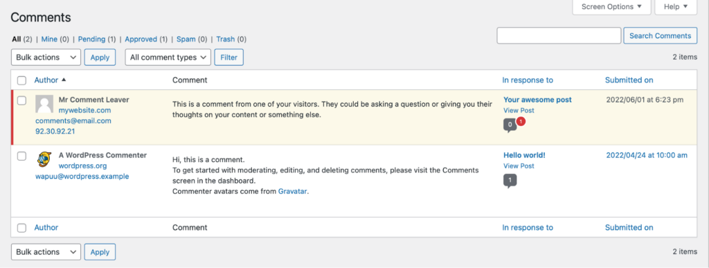 How to Turn Off Comments in WordPress-How WordPress Handles Comments