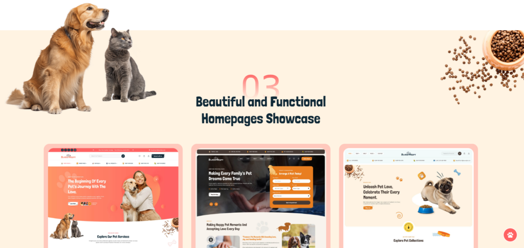 Five Pet WordPress Themes Compared-SweetHeart – Pet Care & Pet Shop WordPress Theme