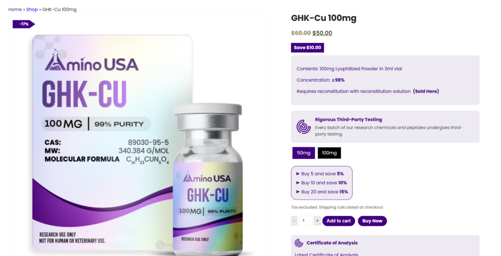 Building a Scalable WordPress Website for a Science-Driven Brand: The AminoUSA Project-Product Page Framework-Consistency Across Product Pages