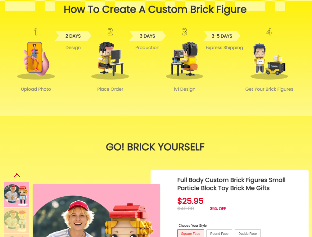 High-Converting Shopify Design for a Custom Brick Brand-Designing the Customization Journey-Making Customization Feel Simple
