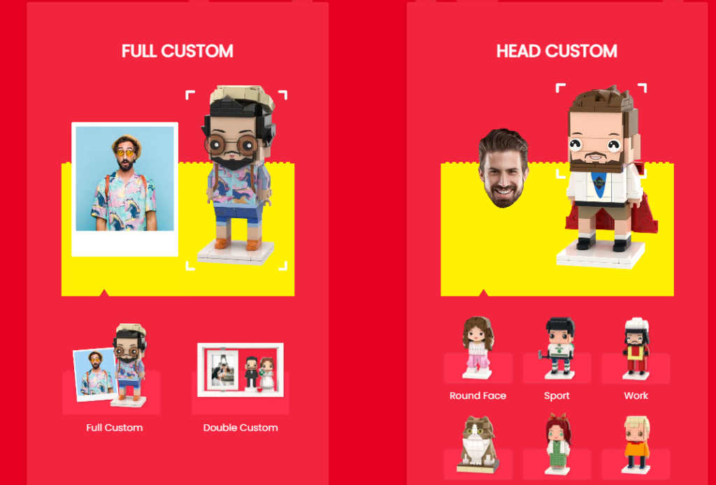 High-Converting Shopify Design for a Custom Brick Brand-Collection and Category Design-Helping Users Explore Easily