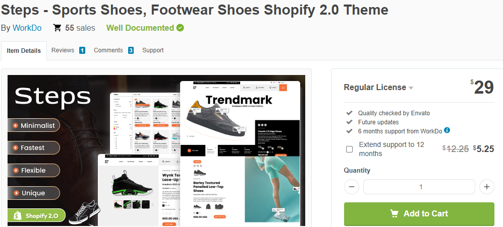 Steps – Sports Shoes Shopify 2.0 Theme