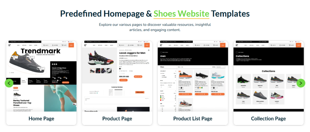 Five Shoe Store Themes Compared-Steps – Sports Shoes Shopify 2.0 Theme