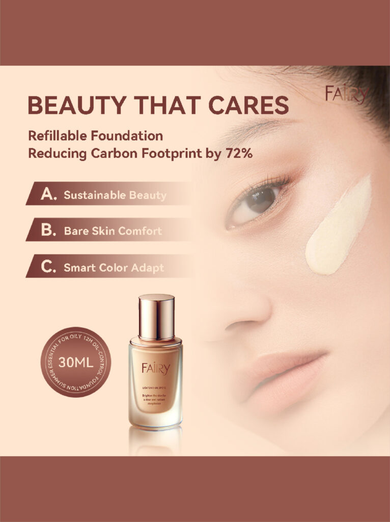 What Makes an Amazon Liquid Foundation Main Image Design Convert-Beauty That Cares — Sustainability Meets Performance