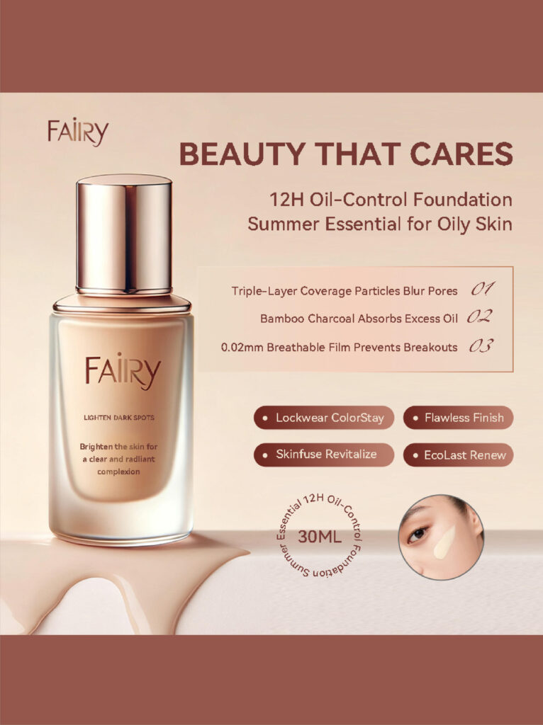 What Makes an Amazon Liquid Foundation Main Image Design Convert-Beauty That Cares — Feature Consolidation and Decision Support