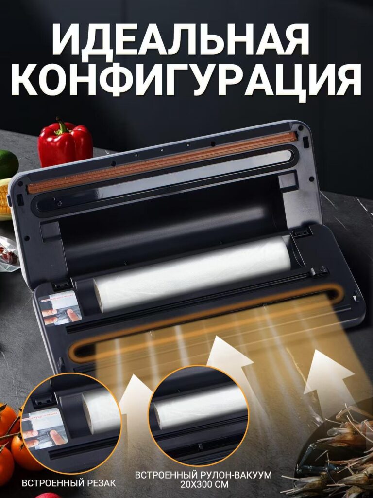 Diseño de imagen principal para máquina envasadora al vacío de ozono: Estructura interna y transparencia de configuración