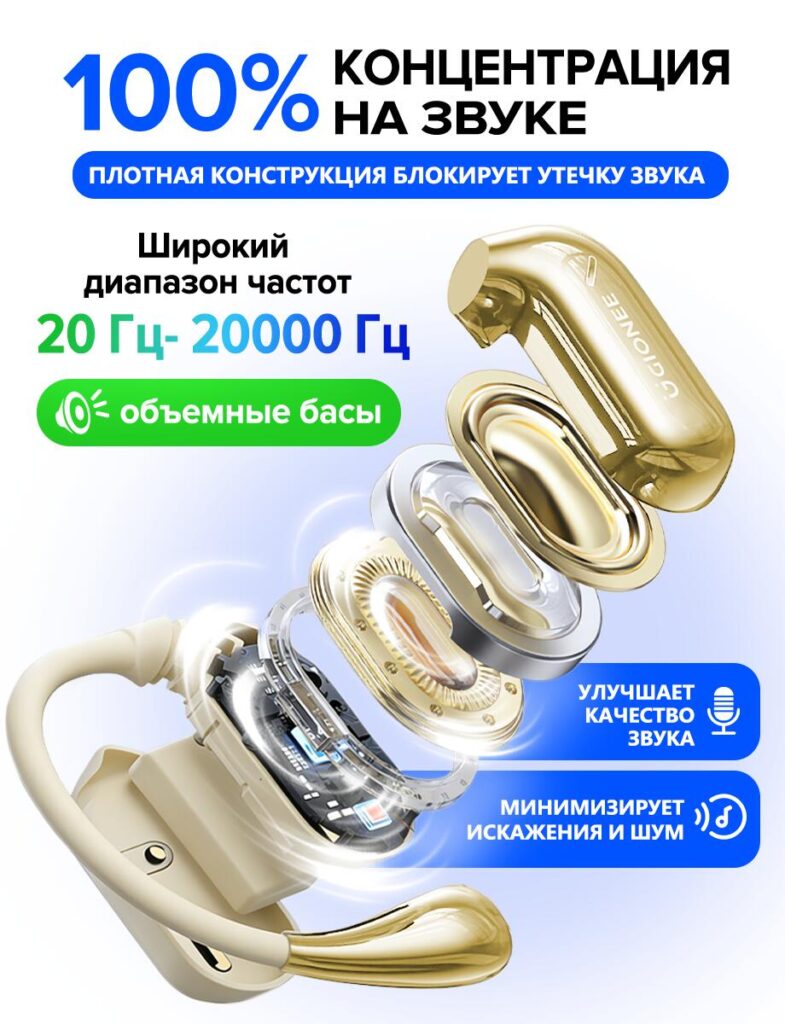 Main Image Design for Ozon Bluetooth Headsets-Sound Focus & Acoustic Structure Visualization