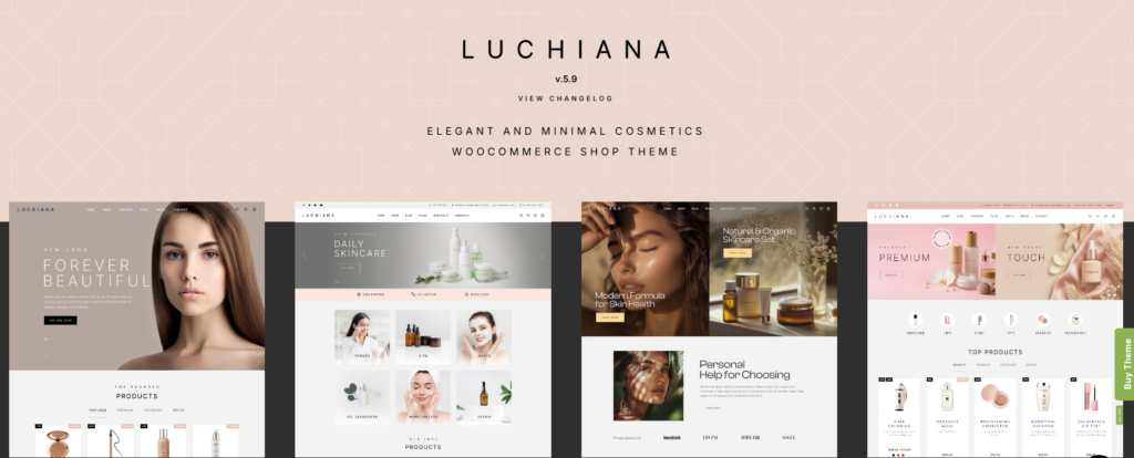 Best Beauty & Cosmetics WordPress and Shopify Themes-Luchiana – Cosmetics Beauty Shop Theme