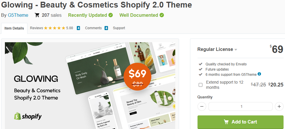 Glowing – Beauty & Cosmetics Shopify 2.0 Theme