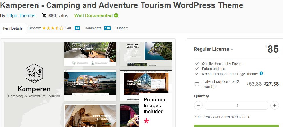 Kamperen – Camping and Adventure Tourism Theme