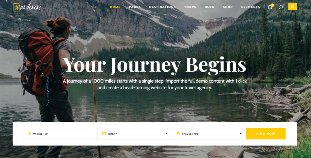 Adventure WordPress Themes Comparison-Wanderers – Adventure Travel & Tourism WordPress Theme