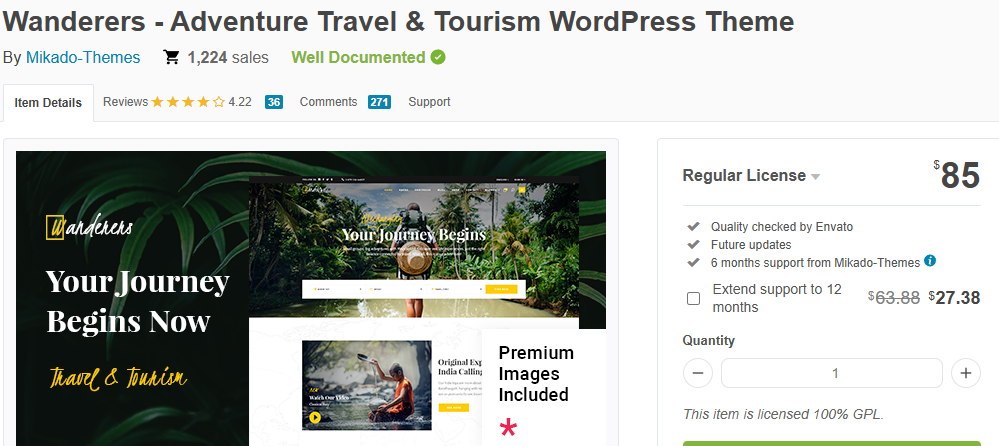Wanderers – Adventure Travel & Tourism WordPress Theme