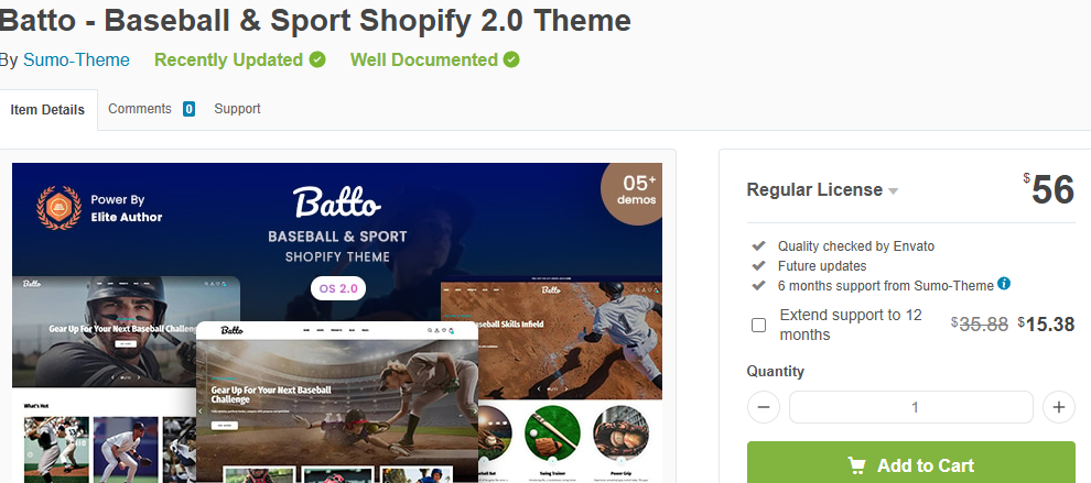 Batto – Baseball & Sport Shopify 2.0 Theme