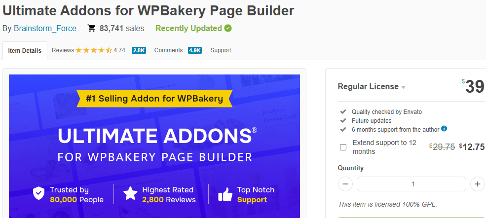Ultimate Addons for WPBakery Page Builder