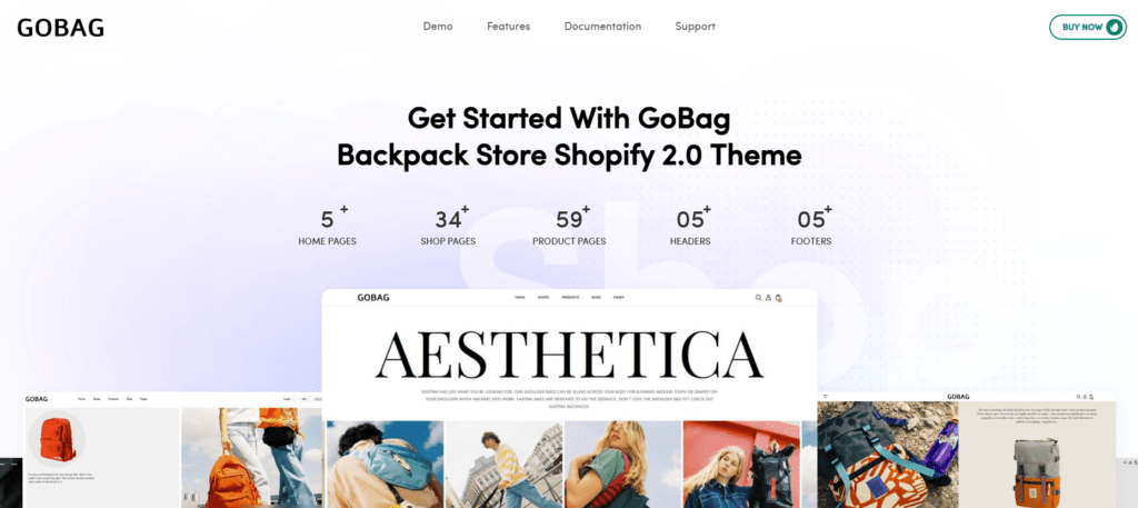 Best Backpack Themes for Blogs and Stores-GoBag – Backpack Store Shopify 2.0 Theme