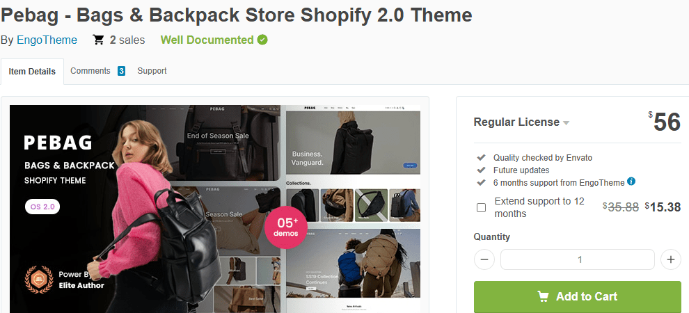 Pebag – Bags & Backpack Store Shopify 2.0 Theme