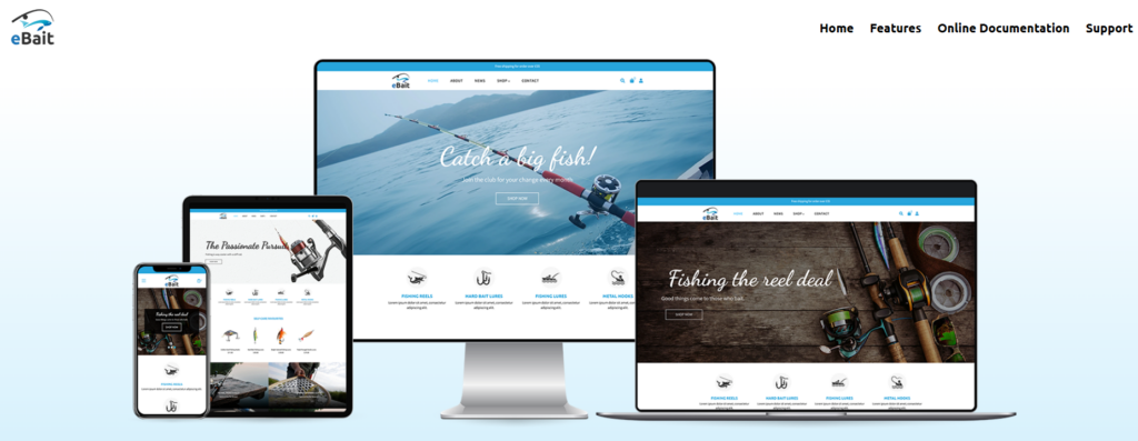 Fishing & Hunting Themes: Shopify vs WordPress-eBait – Hunting & Fishing Shop Shopify Theme