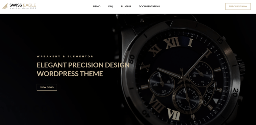Los mejores temas de relojes para WordPress y Shopify - SwissEagle – Tema de WordPress para tienda de relojes