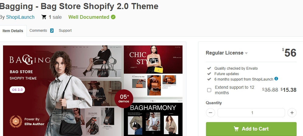 Embolsado – Tema de Shopify 2.0 para tienda de bolsos