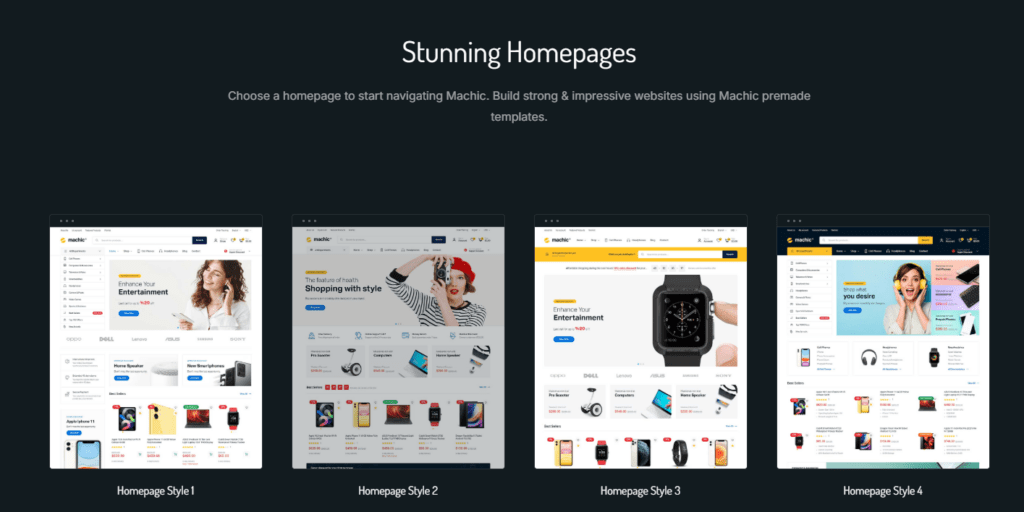 Best WooCommerce Electronics Themes Compared-Machic – Electronics Store WooCommerce Theme