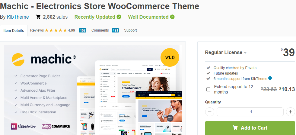 Machic – Electronics Store WooCommerce Theme