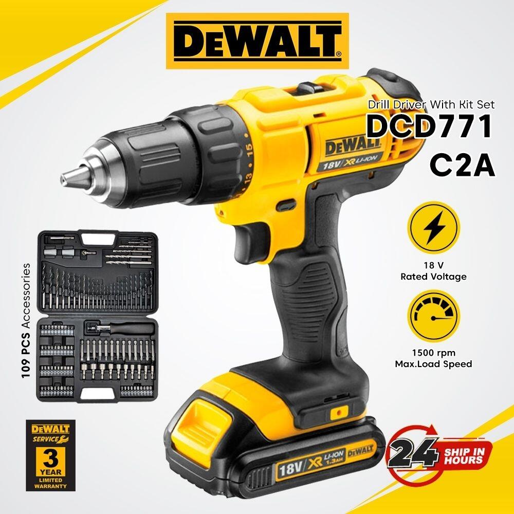 Main Image Design for Ozon Lithium-Ion Battery Powered Tools-Branded Yellow Drill with Warranty and Speed Icons