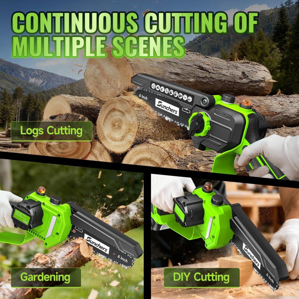 Main Image Design for Amazon Electric Chainsaw-Multi-Scene Cutting Applications