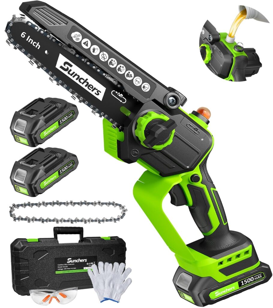 Main Image Design for Amazon Electric Chainsaw-Full Product Kit Presentation
