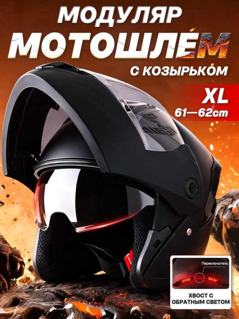 Main Image Design for Ozon Motorcycle Helmet-Product Identity and First Impression