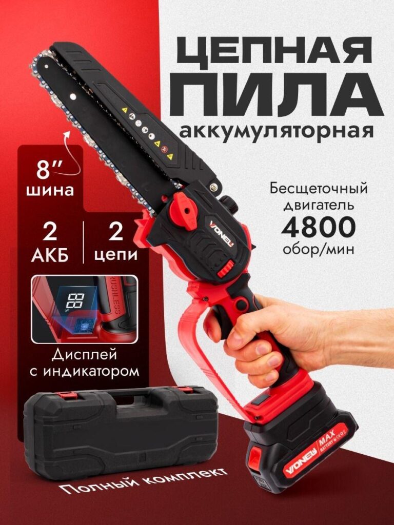 Ozon Main Image Design for Sense of Sophistication-Cordless Mini Chainsaw – Compact Power Identity