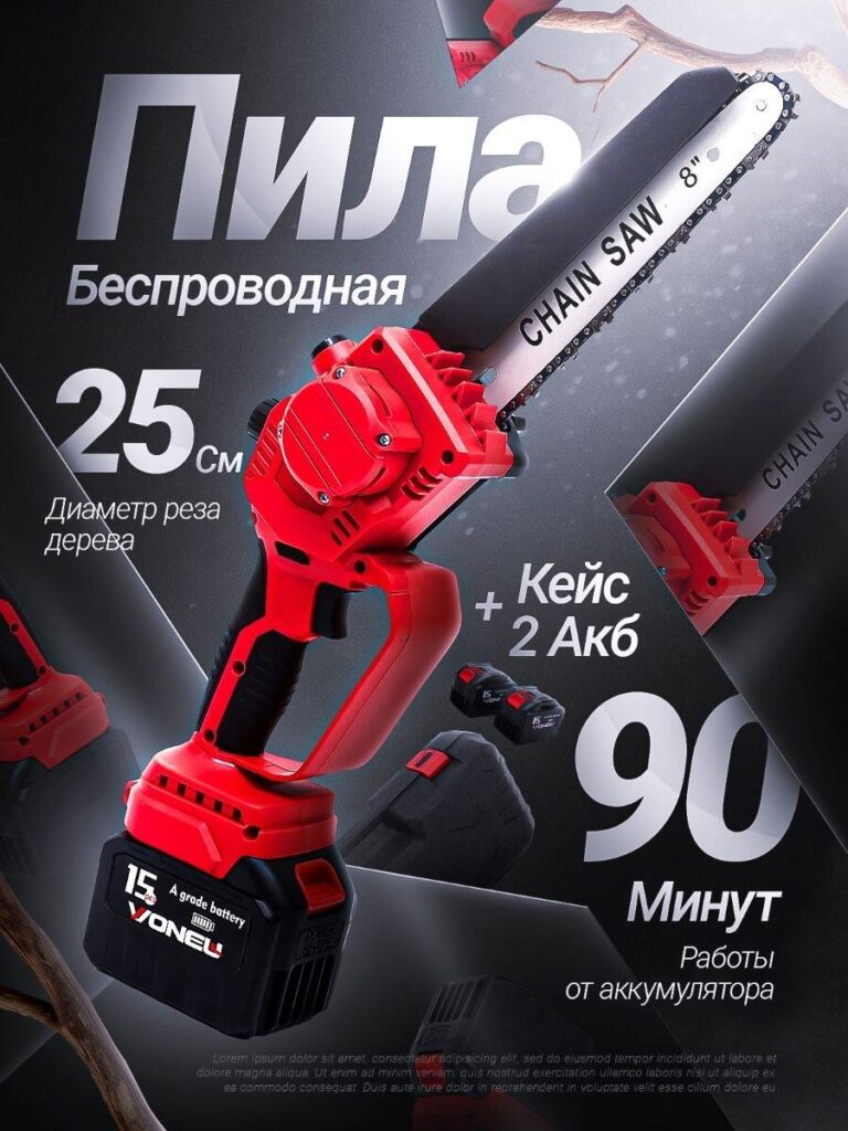 Ozon Main Image Design for Sense of Sophistication-Cordless Chainsaw – Extended Performance Narrative