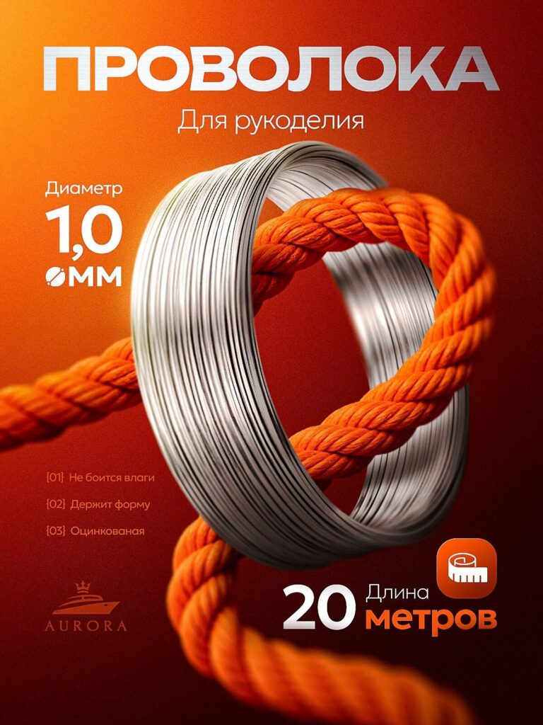 Orange Theme Ozon Main Image Design Strategy-Craft Wire – Industrial Contrast with Emotional Energy