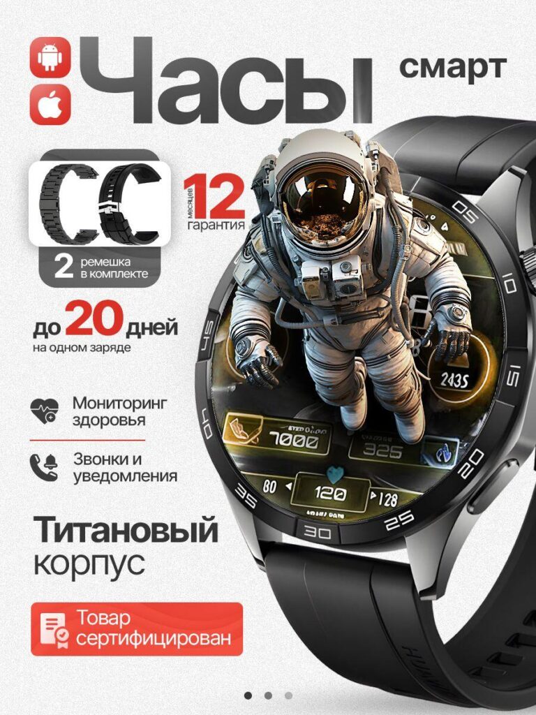 Watch Main Image Design for Ozon-Titanium Smart Watch with Astronaut Theme — Emotional Impact Strategy
