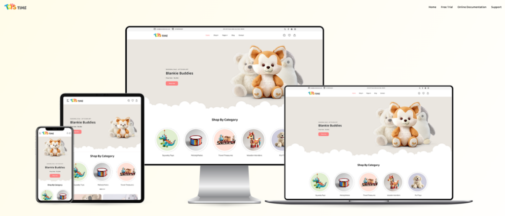 Choosing the Right Kids & Toys E-commerce Theme-Toys Time – Kids Clothing & Toys Shopify Theme
