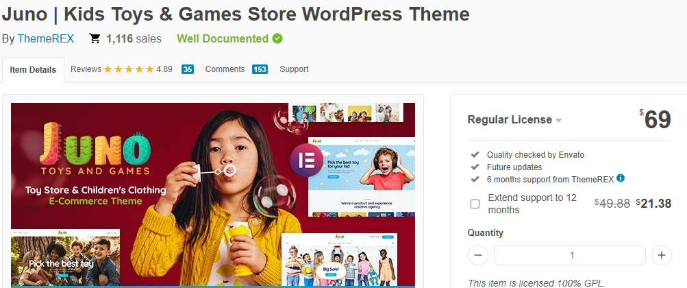 Juno – Kids Toys & Games Store WordPress Theme