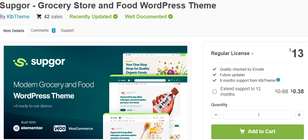 5 Best Food WordPress Themes Compared for 2026-Supgor – Grocery Store and Food WordPress Theme