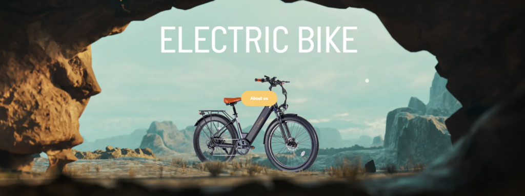 Shopify Electric Bike Website Design Case Study-Lifestyle Banner Section: Reinforcing the Brand Story