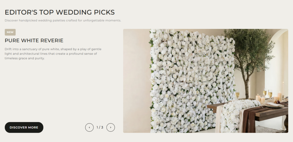 RoseMorning Shopify Website Design Case Study-Editorial Product Showcase