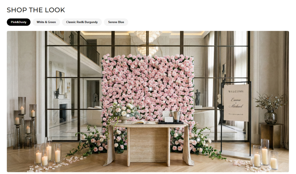 RoseMorning Shopify Website Design Case Study-“Shop the Look” Experience