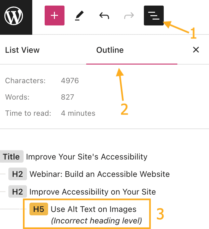 How WordPress Reads Accessible Data for Better UX-Key Elements of Accessible Data in WordPress-Headings (H1–H6)