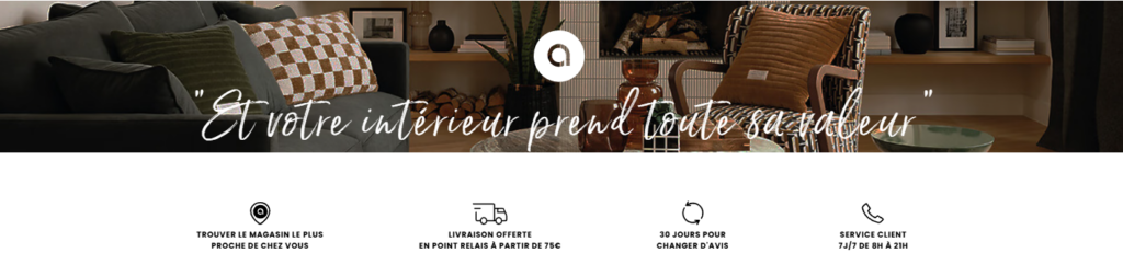 Designing a Refined Shopify Experience for Atmosphera France-Our Shopify Design Process-Homepage Architecture Planning-Trust & Service Strip