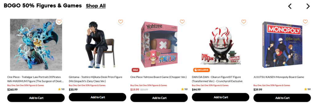 Designing an Anime Storefront That Converts-Information Architecture and Page Strategy-Layer one: promotional products