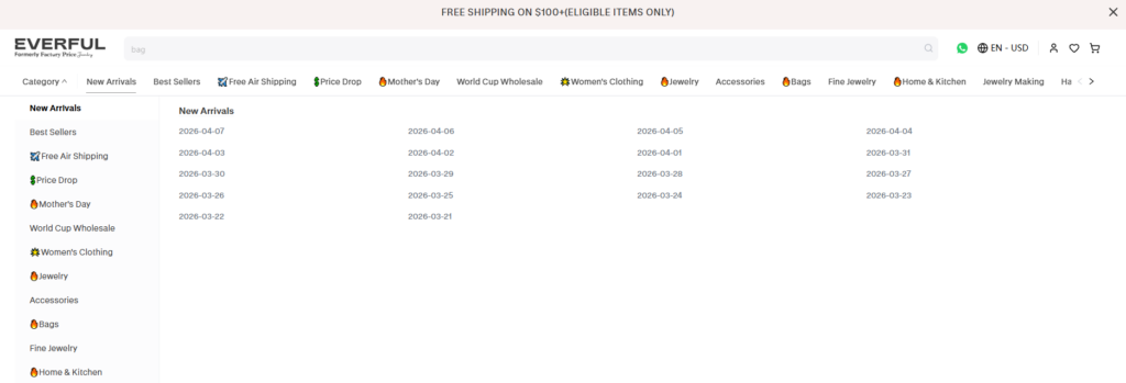 How We Designed the Everful Wholesale Shopify Store-Homepage Design Strategy-Structuring for Clarity and Flow-Category Navigation